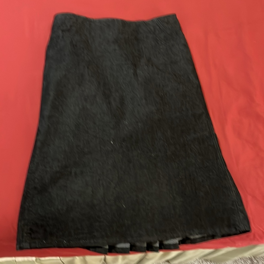 Bisou Bisou dark blue denim skirt
